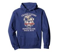 Sarcastic Crayon Eaters Soldier Reporting Snack Duty Grunt Pullover Hoodie