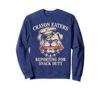 Sarcastic Crayon Eaters Soldier Reporting Snack Duty Grunt Sweatshirt