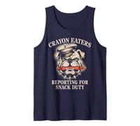 Sarcastic Crayon Eaters Soldier Reporting Snack Duty Grunt Tank Top