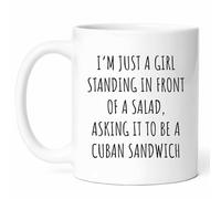 Sarcastic Cuban Sandwich Mug - Savory Coffee Cup - Lover Funny Gift from - Flavor Packed Tea Mugs - Cuisine11Oz Drinking Cups for Birthday, Him, Her, Christmas, Culinary Adventure, Recipe