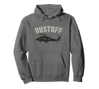 Sarcastic DUSTOFF Proud Medevac Helicopter Rescue My Soldier Pullover Hoodie