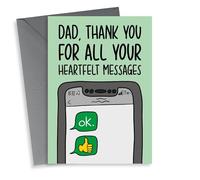 Sarcastic Fathers Day Card - Heartfelt Text Messages