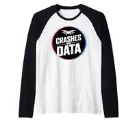 Sarcastic FPV Drone Pilot Crashes Drone Racing Raglan Baseball Tee