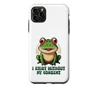 Sarcastic Frog I Exist Without My Consent Meme Case for iPhone 11 Pro Max
