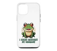 Sarcastic Frog I Exist Without My Consent Meme Case for iPhone 12/12 Pro