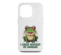 Sarcastic Frog I Exist Without My Consent Meme Case for iPhone 13 Pro