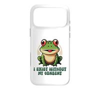 Sarcastic Frog I Exist Without My Consent Meme Case for iPhone 17 Pro Max