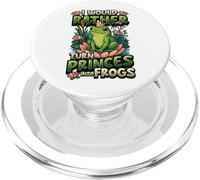 Sarcastic Frog Lover Funny Frog Crown Turn Princes Into Frog PopSockets PopGrip for MagSafe