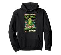 Sarcastic Frog Lover Funny Frog Crown Turn Princes Into Frog Pullover Hoodie