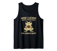Sarcastic Funny Saying Wish Lacked Critical Thinking Skills Tank Top