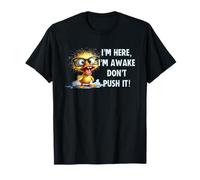 Sarcastic Funny Wake Up Don't Push My Buttons Humor T-Shirt