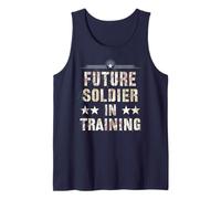 Sarcastic Future Soldier in Training Armed Forces Old Vet Tank Top
