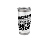 Sarcastic Genealogy DNA Test Genetics Biologist Sarcasm Stainless Steel Insulated Tumbler