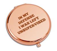 Sarcastic Gifts for Women Compact Pocket Makeup Mirror Funny Gift for Colleague Friends Sister Novelty Gifts for Best Friends Family Girls Christmas Birthday Retirement Gift Folding Mini Pocket Mirror