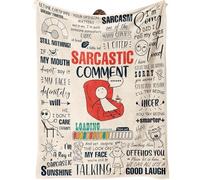 Sarcastic Gifts for Women/Men - Funny Blanket, Funny Gifts for Friends, Coworker, Boss, Gag gifts for Men/Women, Birthday Gift Ideas, Coworker Sarcastic Gifts, Sarcastic Comment Throw Blanket 60”x50”