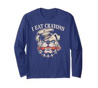 Sarcastic I Eat Crayons Grunt Brother Military Soldier Eater Long Sleeve T-Shirt