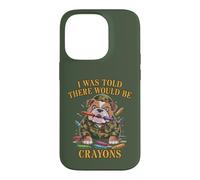 Sarcastic I WAS TOLD THERE BE CRAYONS Jarhead MRE Eater Joke Case for iPhone 14 Pro