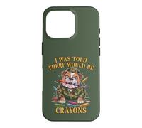 Sarcastic I WAS TOLD THERE BE CRAYONS Jarhead MRE Eater Joke Case for iPhone 16 Pro