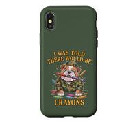 Sarcastic I WAS TOLD THERE BE CRAYONS Jarhead MRE Eater Joke Case for iPhone X/XS
