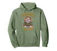 Sarcastic I WAS TOLD THERE BE CRAYONS Jarhead MRE Eater Joke Pullover Hoodie