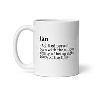 Sarcastic Ian Mug-Ian Definition Mug-Funny Ian Mug-Personalised Ian Mug-Custom Ian Mug-Funny Mugs