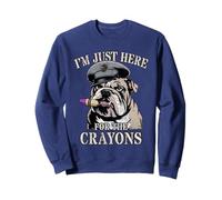Sarcastic I'M JUST HERE FOR CRAYONS Eater Corps Old Vet Sweatshirt