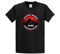 Sarcastic Jupiter Mining Corporation JMC British Sci-Fi Sitcom Nostalgic Geeky Comedy Series T-Shirt (Black-M)
