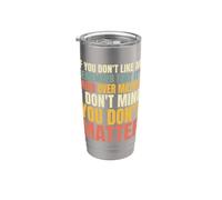 Sarcastic Mind Over Matter Funny Attitude Statement Stainless Steel Insulated Tumbler