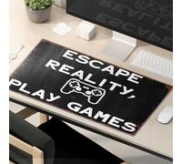 Sarcastic Mouse Pad Escape Reality, Play Games: Gaming Bliss Mouse Pad Mousepads Funny Mouse Pads For Desk