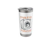 Sarcastic Music Lover Crank it up Buttercup Stainless Steel Insulated Tumbler