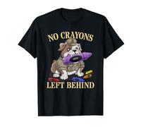 Sarcastic NO Crayons Left Behind Jarhead Dad Military Troop Value Graphic T-Shirt