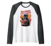 Sarcastic NO Kings JUST Ramen Cat Mom Protest Empower Raglan Baseball Tee