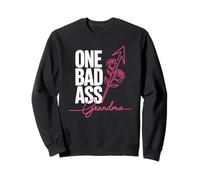 Sarcastic One Badass Grandma Rockabilly Rose And Arrows Sweatshirt