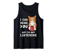Sarcastic Orange Cat Coffee Grumpy Morning Mood Tank Top