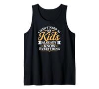 Sarcastic Parenting Quote About Kids and Comical AI Tank Top