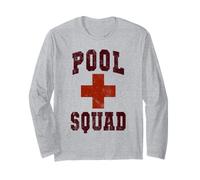 Sarcastic Pool Squad Nurse EMT EMS Camp Lifeguards Swim Trip Long Sleeve T-Shirt