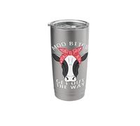 Sarcastic Pun Cow Design - Moo Bitch Get Out The Way Stainless Steel Insulated Tumbler