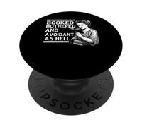 Sarcastic Reader Avoidant Antisocial Book Lover PopSockets Adhesive PopGrip