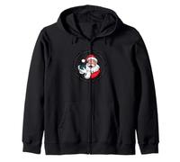 Sarcastic Santa - Ho Ho Holy Shit What a Year - Christmas Zip Hoodie