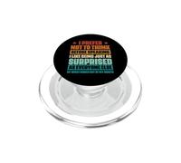 Sarcastic Saying Funny I Prefer Not To Think Before Speaking PopSockets PopGrip for MagSafe