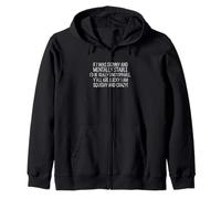 Sarcastic Saying Funny Y’all Are Lucky I’m Squishy And Crazy Zip Hoodie