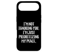 Sarcastic Saying Jst Prioritizing My Peace Funny Humor Quote Case for iPhone Air