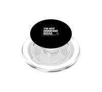 Sarcastic Saying Not Drinking Soju Disinfecting Wounds PopSockets PopGrip for MagSafe