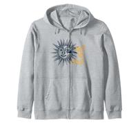 Sarcastic Saying Not My Fault with Artsy Sun Zip Hoodie