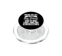 Sarcastic Saying Sarcasm Before You Try To Hurt My Feelings PopSockets PopGrip for MagSafe