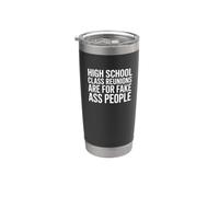 Sarcastic Social Commentary Bold Text Stainless Steel Insulated Tumbler