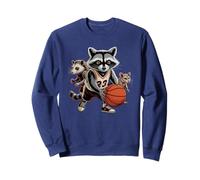 Sarcastic Team Raccoon Basketball Court Champ Talker Game Sweatshirt