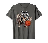 Sarcastic Team Raccoon Basketball Court Champ Talker Game T-Shirt