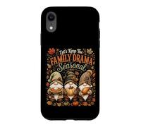 Sarcastic Thanksgiving Family Drama Autumn Gnomes Case for iPhone XR