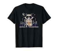 Sarcastic Trash Panda Drinking Cold Brew Espresso Group Value Graphic T-Shirt, Men, Black, M